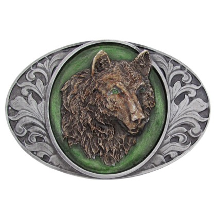 Овална катарама глава на вълк / Western Express