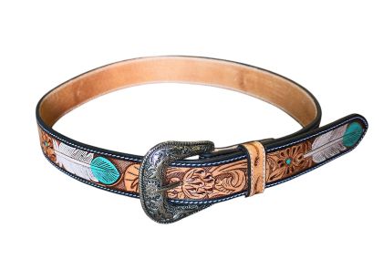 Уестърн колан с пера