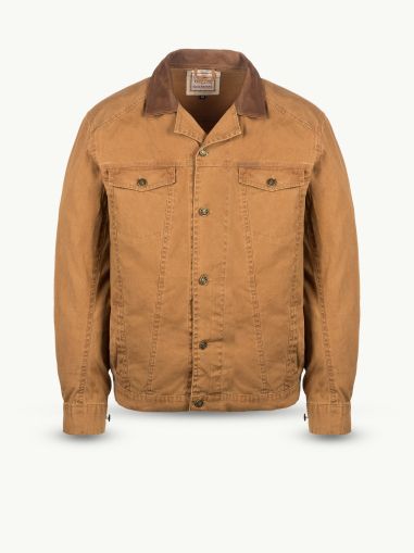 Яке от плат с кожена яка / Scippis