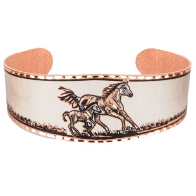 Ръчно изработена медна гривна / Western Express