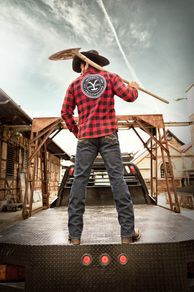 Каубойска риза с логото на Йелоустоун Authentic / Stars And Stripes