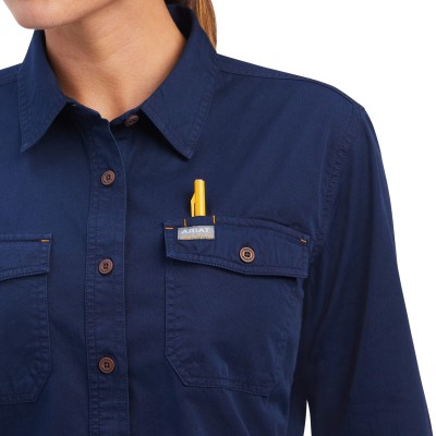 Дамска уестър риза Rebar Washed Twill Work Shirt / Ariat
