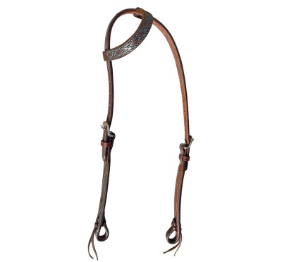Уестърн юзда за едно ухо с декоративни шевове