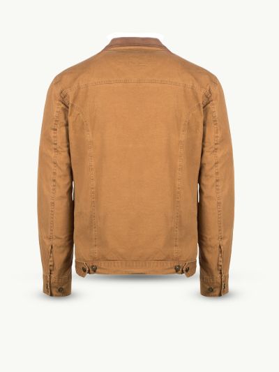 Яке от плат с кожена яка / Scippis