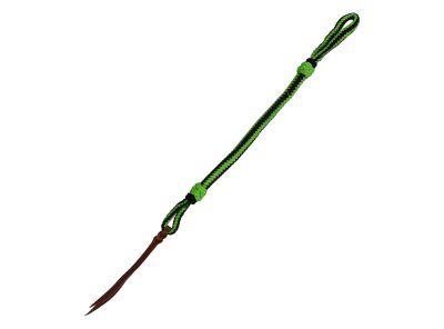 Плетен камшик с кожен накрайник / Umbria Equitazione  